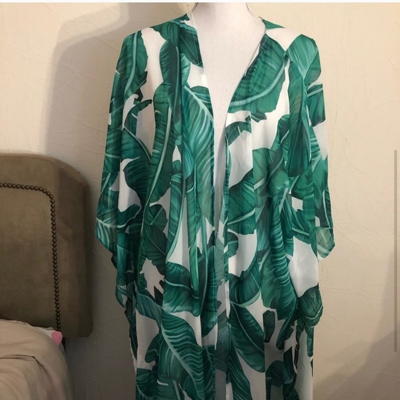 Palm Tree Duster Swim Cover Up - Picture 4 of 4